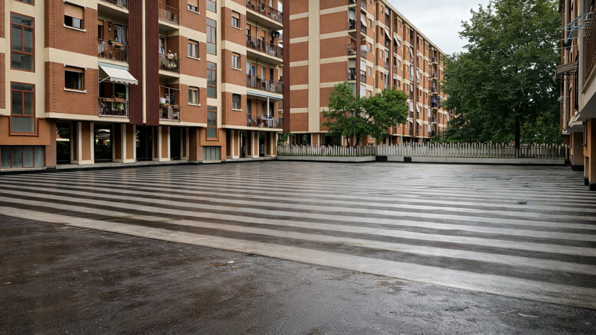 Impermeabilizzazione zona residenziale