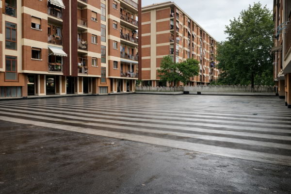 Impermeabilizzazione zona residenziale