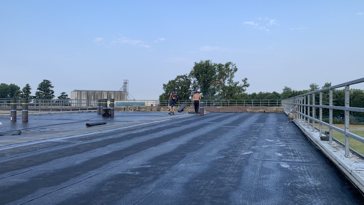 Impermeabilizzazione di una copertura piana